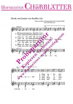 Horch, was kommt von draussen rein 