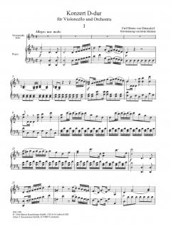 Konzert D-dur für Violoncello von Carl Ditters von Dittersdorf im Alle Noten Shop kaufen