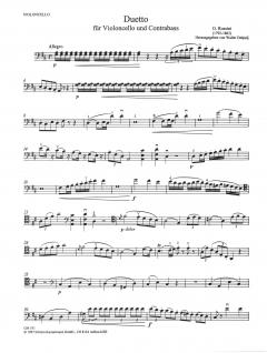 Duetto für Violoncello und Kontrabass von Gioachino Rossini 
