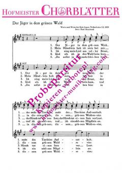 Der Jäger in dem grünen Wald 