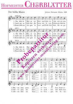 Der kühle Maien (1628) (Johann Hermann Schein) 