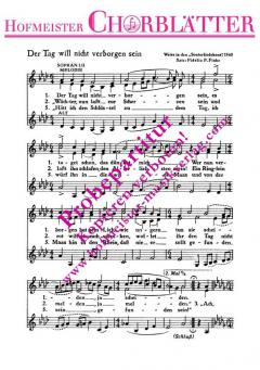 Der Tag will nicht verborgen sein 