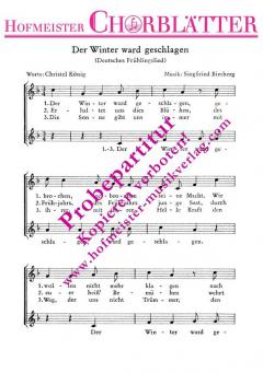 Der Winter ward geschlagen (Siegfried Bimberg) 