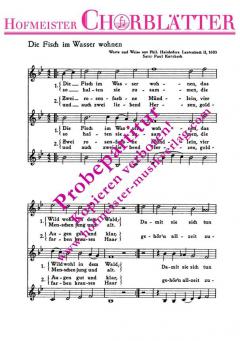 Die Fisch im Wasser wohnen 