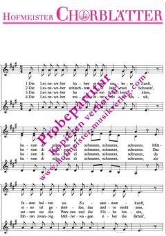 Die Leineweber haben eine saubere Zunft 