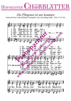 Die Pfingsten ist uns kommen 