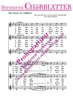 Die Sonne ist verblichen 