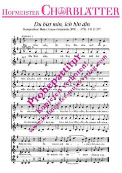 Du bist min, ich bin din (Heinz Krause-Graumnitz) 