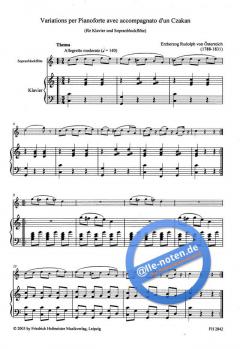 Variations per Pianoforte avec accompagnato d'un Czakan 