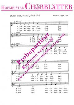 Ducke dich, Hänsel, duck dich (Nikolaus Zange) 