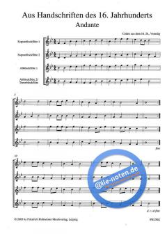 Aus Handschriften des 16. Jahrhunderts 