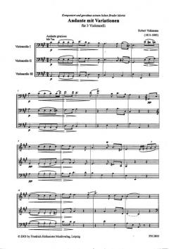 Andante mit Variationen von Robert Volkmann 