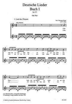 Deutsche Lieder Buch 1 von Caspar René Hirschfeld 