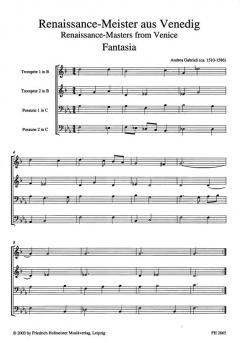 Renaissance-Meister aus Venedig (Giovanni Gabrieli) 