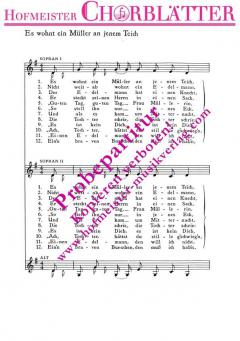 Es wohnt ein Müller an jenem Teich 