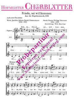 Friede, sei willkommen (Georg Philipp Telemann) 