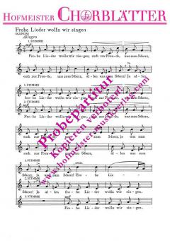 Frohe Lieder wolln wir singen (Moritz Hauptmann) 