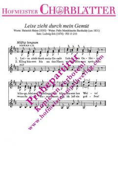 Gruss (Leise zieht durch mein Gemüt) (Felix Mendelssohn Bartholdy) 