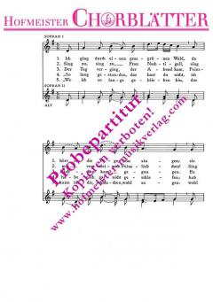 Ich ging durch einen grasgrünen Wald 