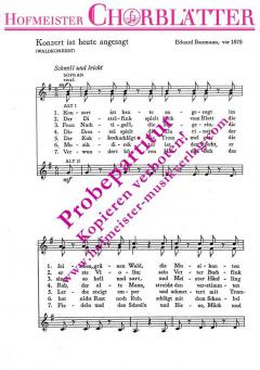 Konzert ist heute angesagt (Eduard Baumann) 