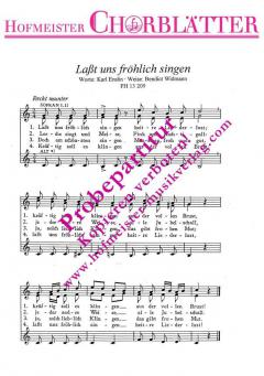 Lasst uns fröhlich singen (Benedikt Widmann) 