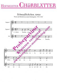 Schneeflöckchen, tanze 