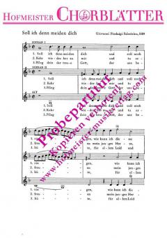 Soll ich denn meiden dich (Giovanni Pierluigi da Palestrina) 