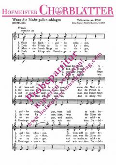 Spottlied (Wenn die Nachtigallen schlagen) (Hoffmann von Fallersleben) 