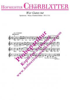 Wer Gutes tut (Kanon) (Friedrich Silcher) 