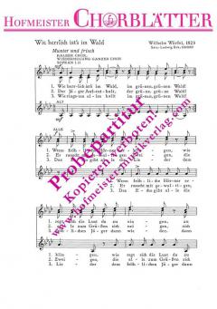 Wie herrlich ist's im Wald 