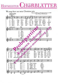 Wo mag denn nur mein Christian sein 