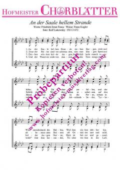 An der Saale hellem Strande (Friedrich Ernst Fesca) 