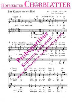 Der Kuckuck und der Esel (Carl Friedrich Zelter) 