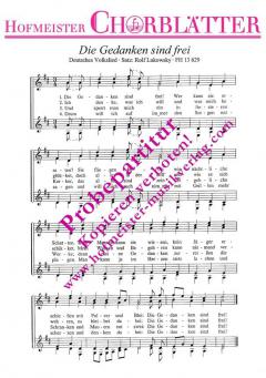 Die Gedanken sind frei 