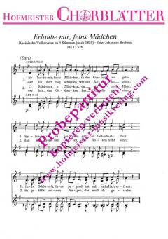 Erlaube mir, feins Mädchen 