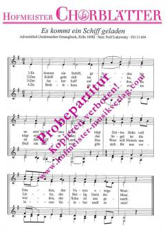 Es kommt ein Schiff geladen 