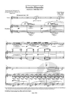Première Rhapsodie von Claude Debussy 