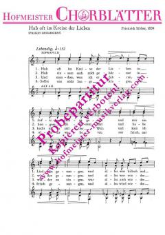 Hab oft im Kreise der Lieben (Friedrich Silcher) 
