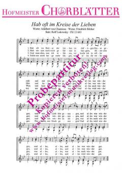 Hab oft im Kreise der Lieben (Friedrich Silcher) 