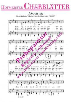 Ich sag ade (niederländisch) 