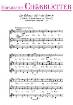 Ihr Römer, hört die Kunde (Richard Wagner) 