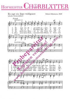 Jäger Wohlgemut (Es jagt ein Jäger wohlgemut) (Robert Schumann) 