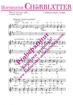 Narrn san mar alle (Narrenkanon) (Johann Michael Haydn) 