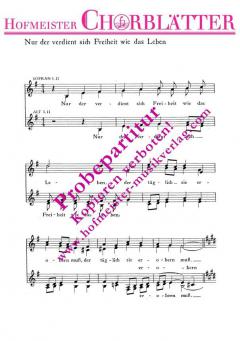 Nur der verdient sich Freiheit wie das Leben (Walter Rohde) 