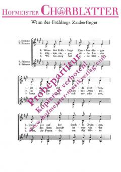 Wenn des Frühlings Zauberfinger (polnisch) 