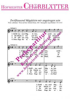 Zwölftausend Mägdelein mir angetragen (Heinrich Steutz) 