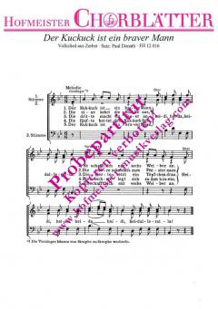 Der Kuckuck ist ein braver Mann 
