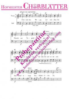 Die zwei Tugendwege (Zwei sind der Wege) (Franz Schubert) 