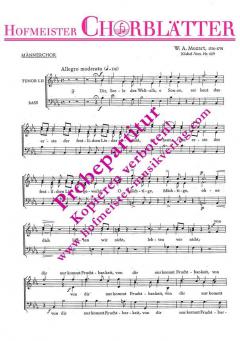 Dir, Seele des Weltalls (Kantate KV 429) (W.A. Mozart) 