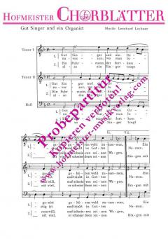 Gut Singer und ein Organist (Leonhard Lechner) 
